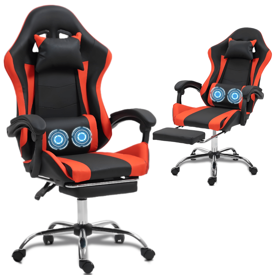 Video Gaming & Esports Usd Acc - Gaming Chair With Massage Lumbar Support