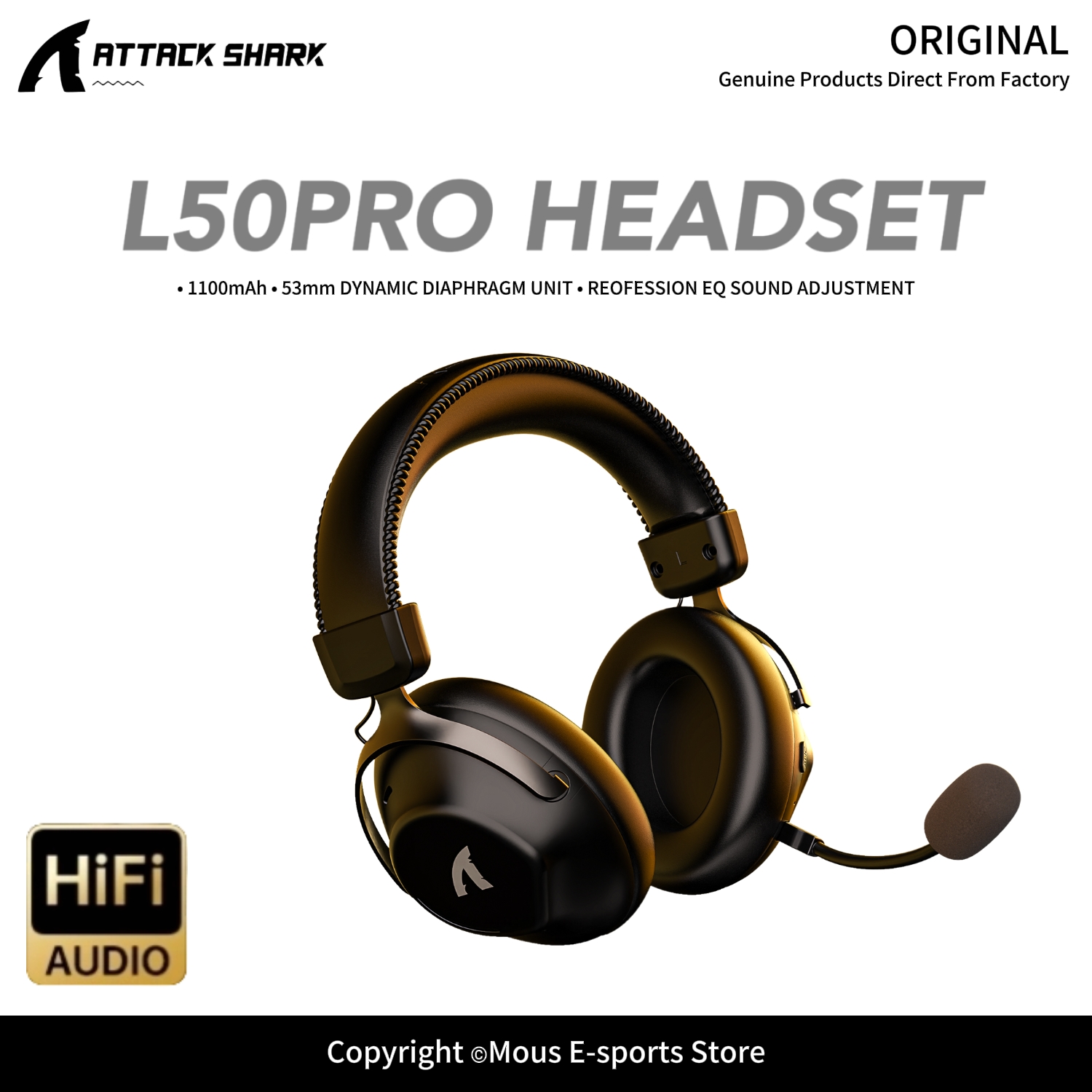 ATTACK SHARK L50PRO Tri-Mode W - Esports Gaming Gear ulasan dan harga